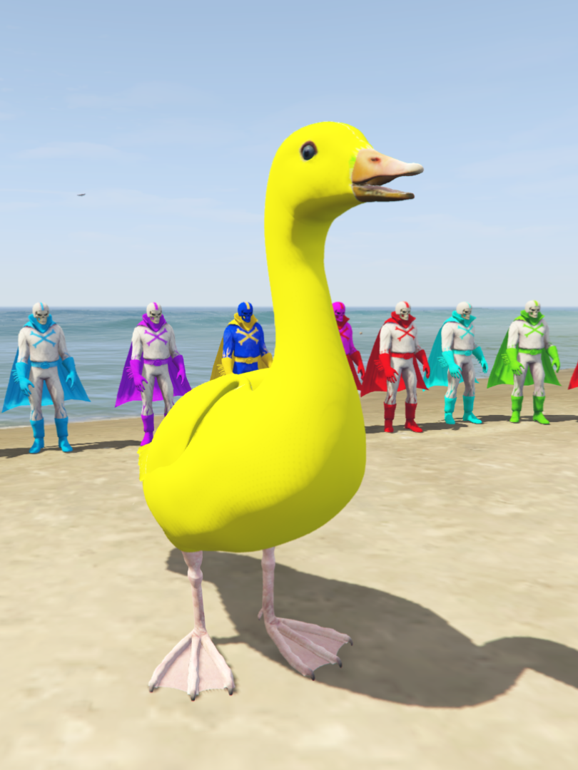 GTA 5 Mods Duck Yellow [ADD-ON-PED]