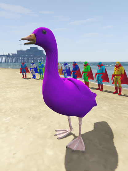 GTA 5 Mods Duck Purpal [ADD-ON-PED]