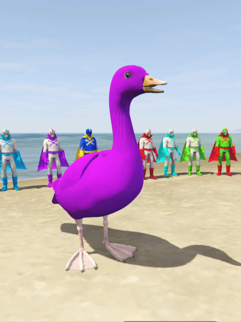 GTA 5 Mods Duck Purpal [ADD-ON-PED]