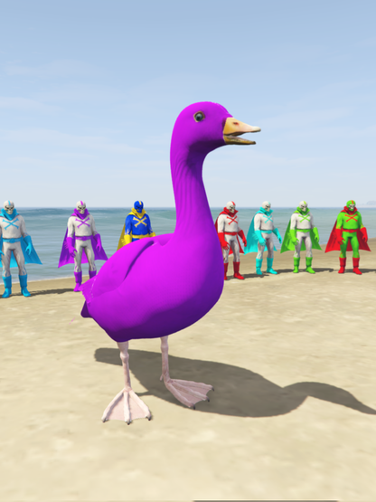 GTA 5 Mods Duck Purpal [ADD-ON-PED]