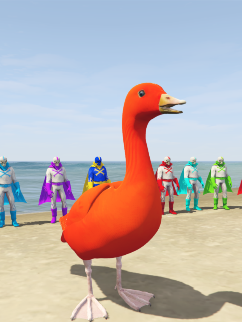 GTA 5 Mods Duck Red [ADD-ON-PED]