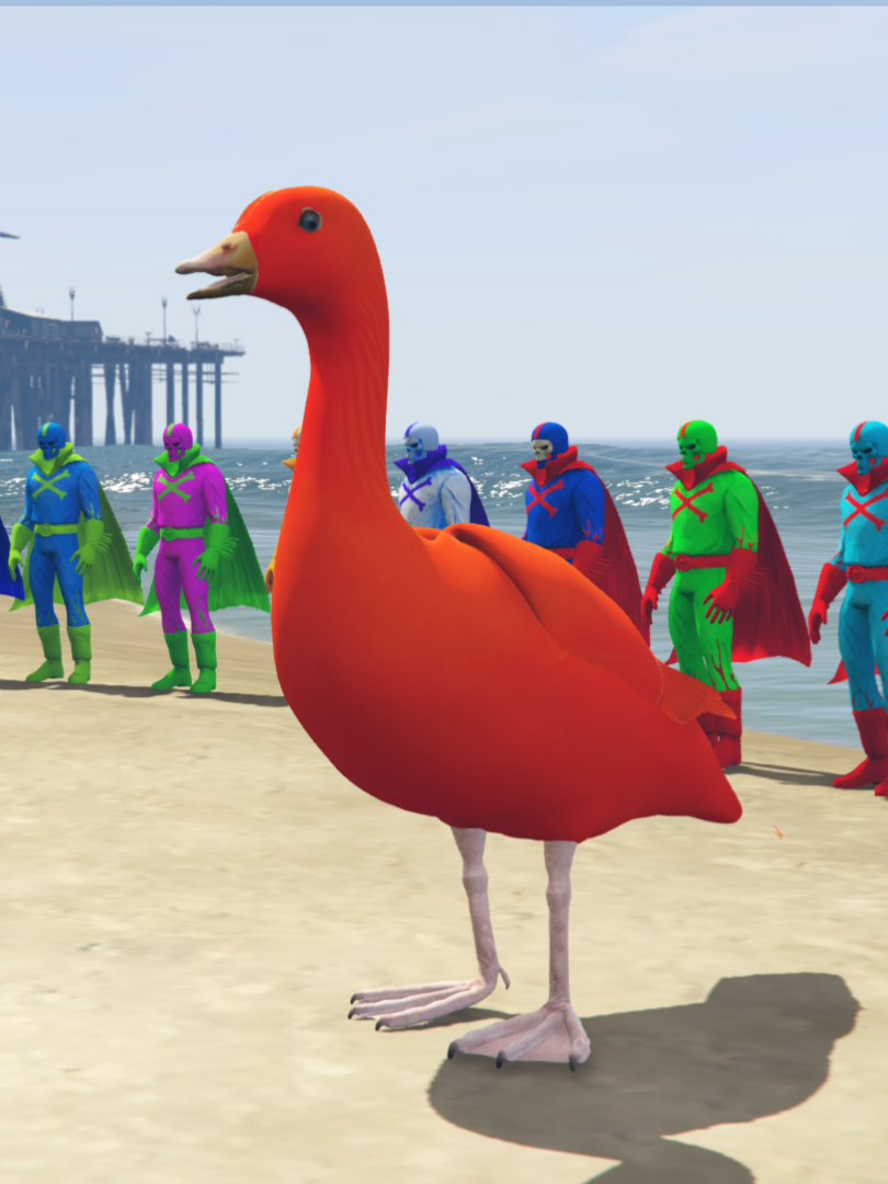 GTA 5 Mods Duck Red [ADD-ON-PED]