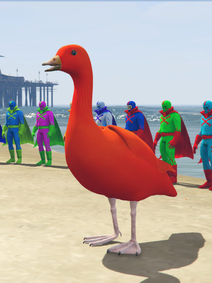GTA 5 Mods Duck Red [ADD-ON-PED]