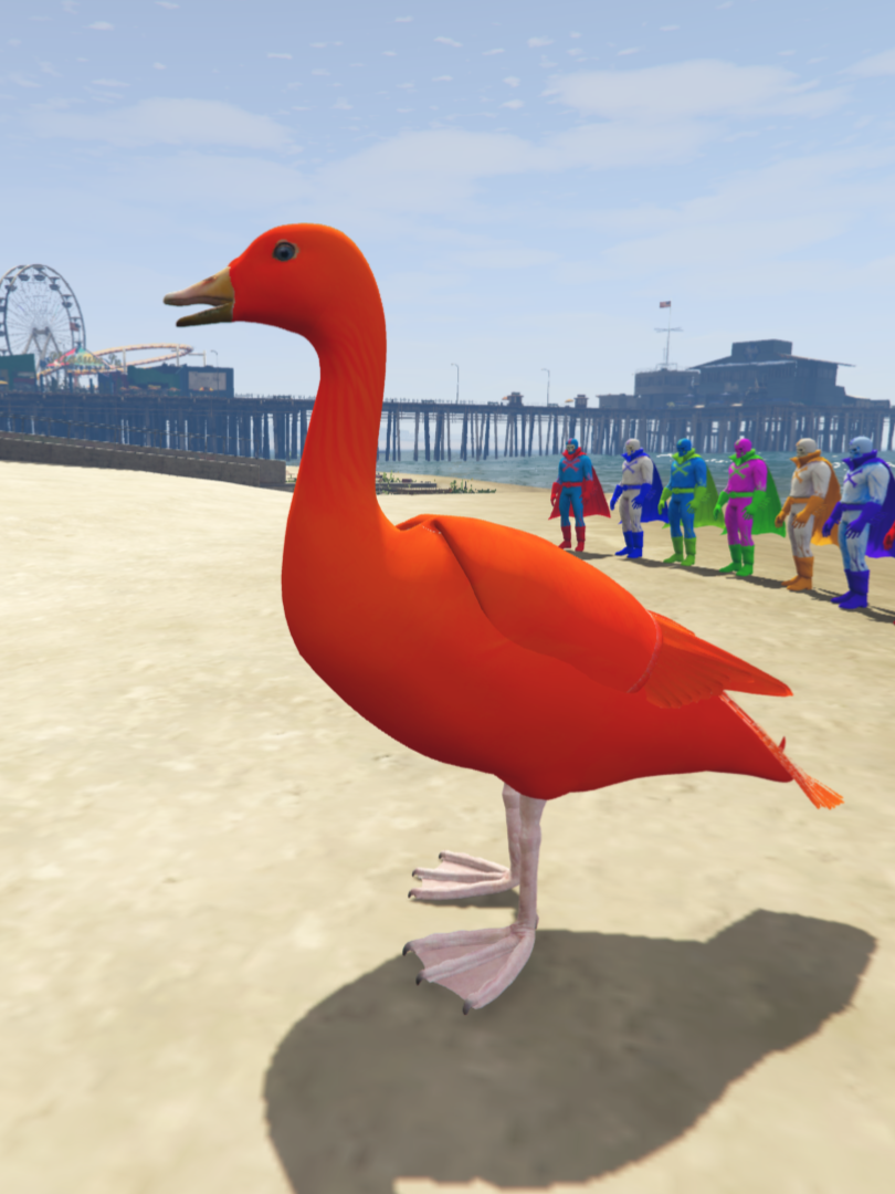 GTA 5 Mods Duck Red [ADD-ON-PED]