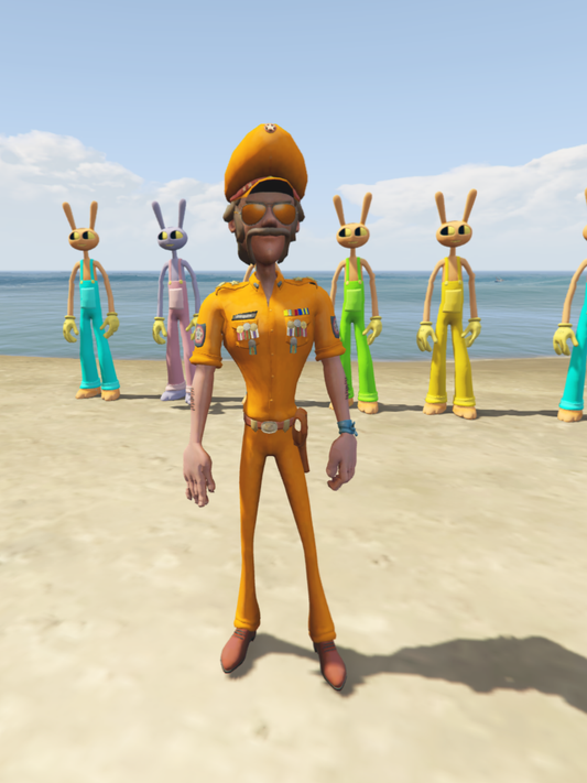 GTA 5 Mods CHINGAM SR Orange [Addon Ped]