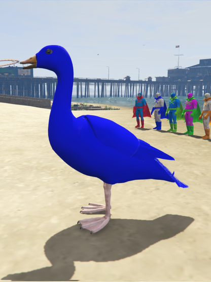 GTA 5 Mods Duck Blue  [ADD-ON-PED]