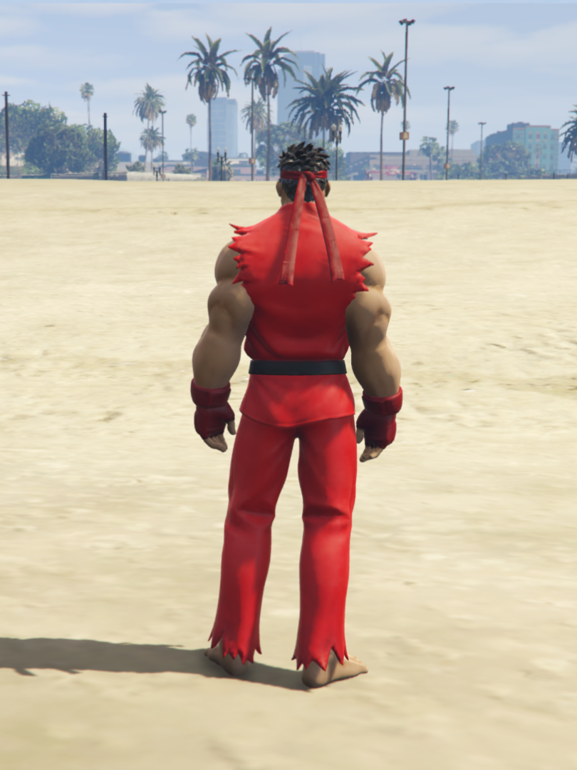 GTA 5 Mods Ryu Red  [ADD-ON-PED]