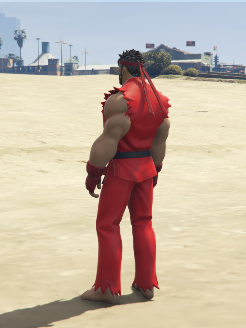 GTA 5 Mods Ryu Red  [ADD-ON-PED]