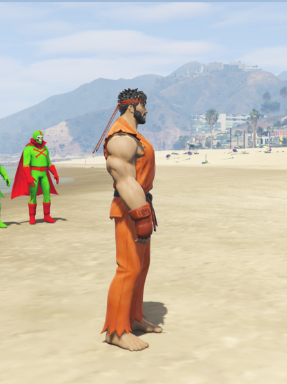GTA 5 Mods Ryu Orange  [ADD-ON-PED]