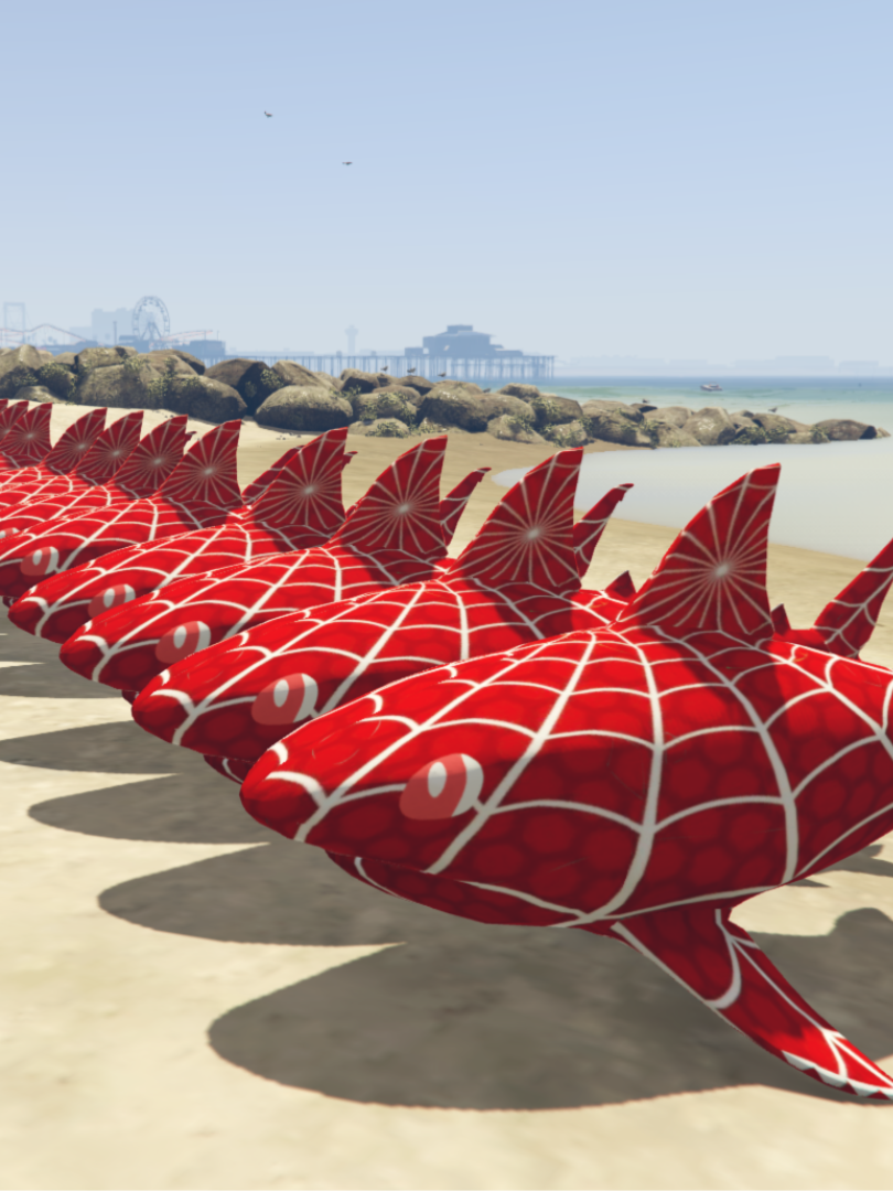 GTA 5 Mods Tiger shark Spider Addon Prop