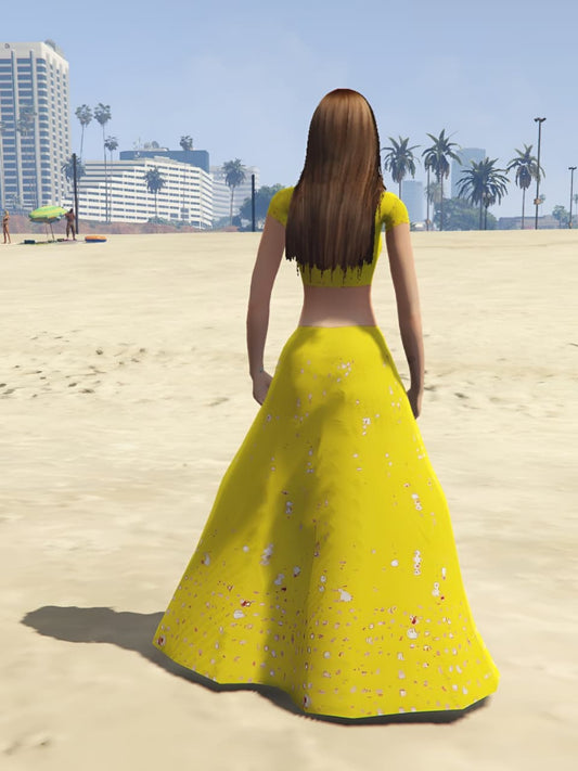 GTA 5 Mods Indian Girl Yellow [Addon Ped]