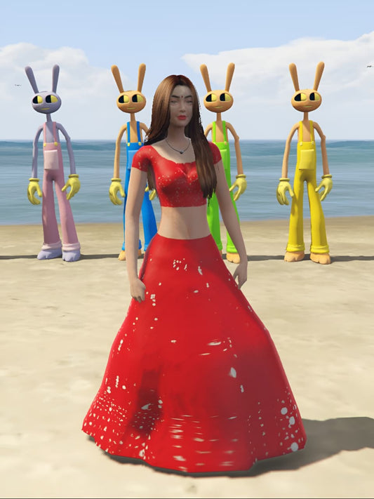 GTA 5 Mods Indian Girl RED [Addon Ped]