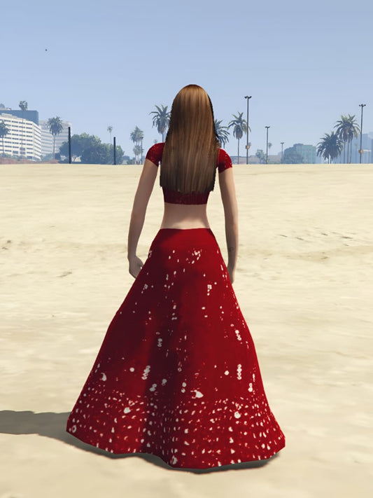GTA 5 Mods Indian Girl red [Addon Ped]