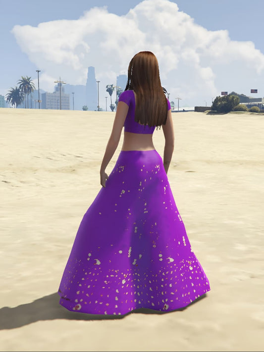 GTA 5 Mods Indian Girl Purpal [Addon Ped]
