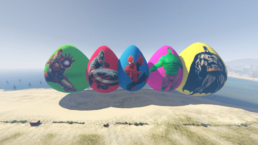 GTA 5 Mod Big Superhero Egg [Addon Prop]