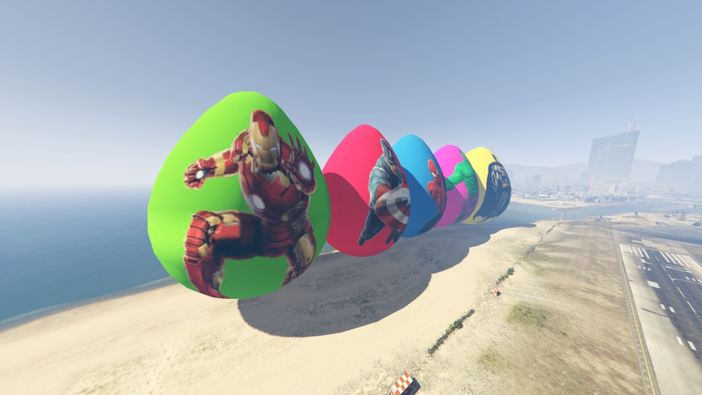 GTA 5 Mod Big Superhero Egg [Addon Prop]