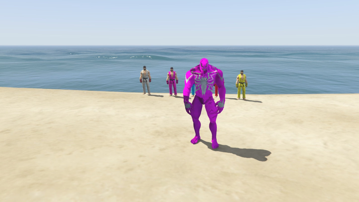GTA 5 Mod Purpal Venom [Addon Ped]