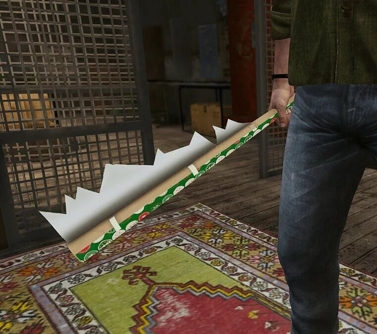 GTA 5 Mod Christmas Wrapping Paper Bat [WEAPON]